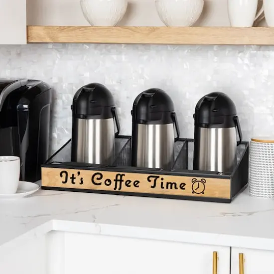 Mind Reader 24" Coffee Bar Serving Station Organizer {3}