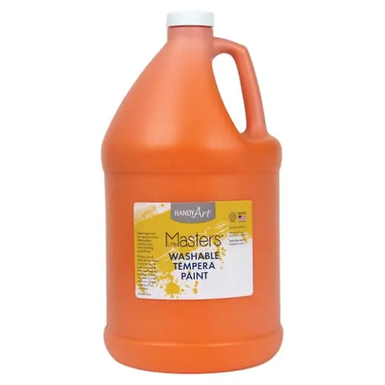 Handy Art® Little Masters® Washable Tempera Paint Gallon, 2ct. Orange {4}
