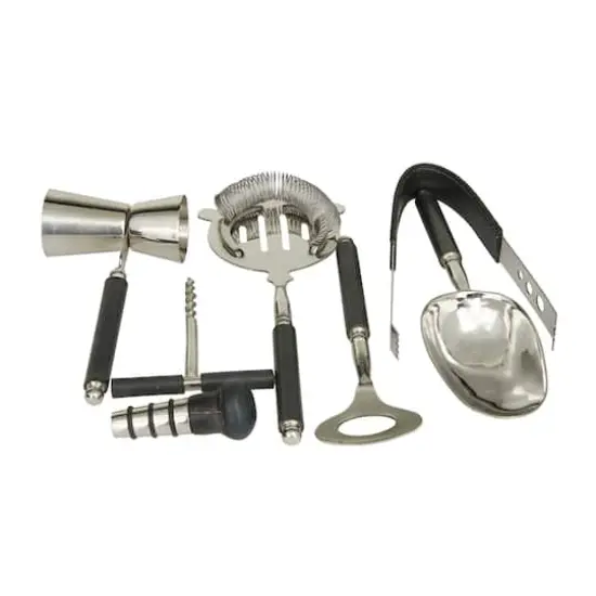 Modern Bar Tool Set Black {4}