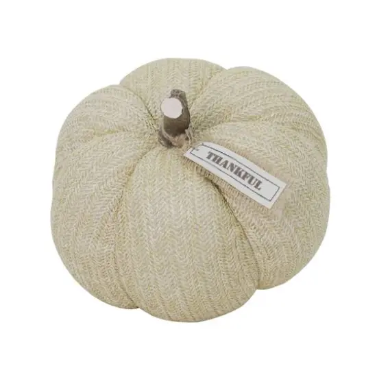 9" Natural Fabric Pumpkin Tabletop D&eacute;cor by Ashland&reg; {1}