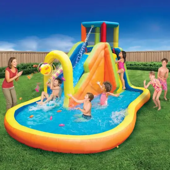 Banzai&reg; 14ft. Inflatable Pi&ntilde;ata Bash Party Slide&trade; Water Park {6}
