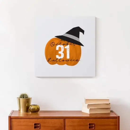 October 31 Halloween Canvas Wall Art {5}