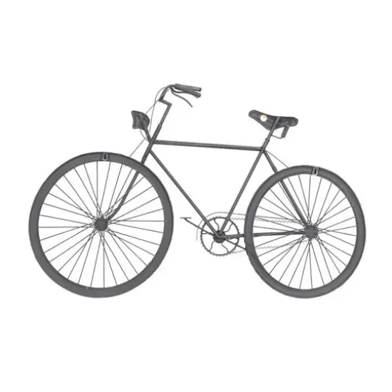 39" Black Iron Vintage Bicycle Wall D&eacute;cor {4}
