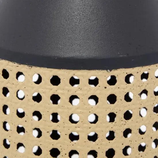 Set of 3 Brown Metal Contemporary Vase 24", 20", 18" {4}