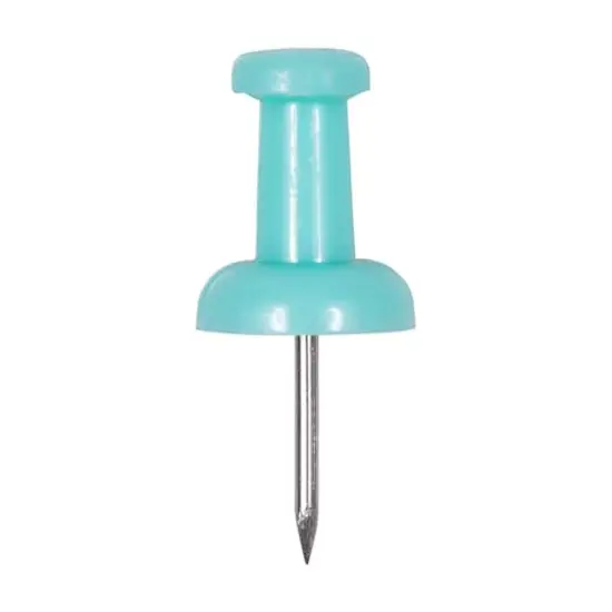 JAM Paper Colorful Standard Push Pins, 100ct. Teal {4}