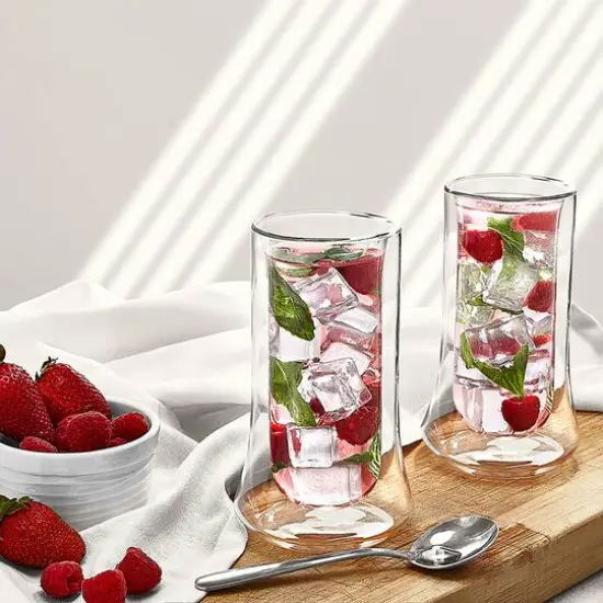 JoyJolt&reg; Cosmo Insulated Double Wall Highball Glasses, 4ct. {3}