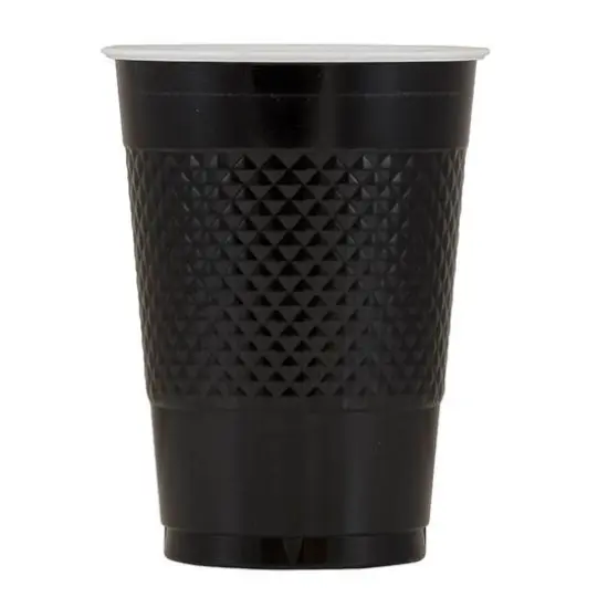 JAM Paper 16oz. Plastic Party Cups, 20ct. Black {3}