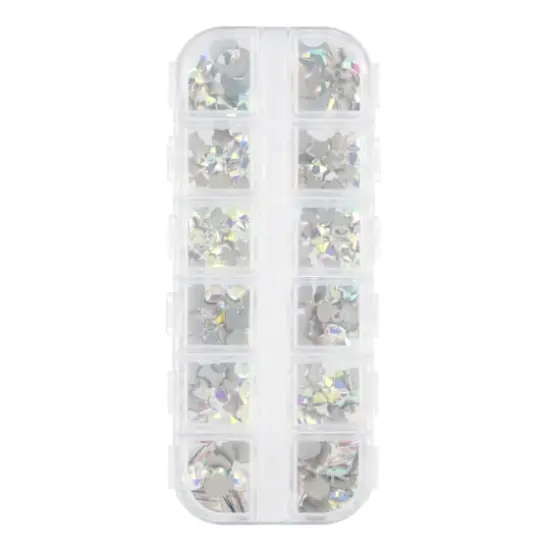 Mixed Shapes Glass Flatback Rhinestones by Bead Landing&trade; Clear AB {4}