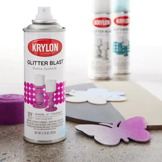 Krylon&reg; Glitter Blast&trade; Fierce Fuchsia {4}