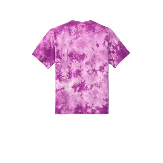 Port & Company&reg; Crystal Tie-Dye Youth T-Shirt Purple {5}