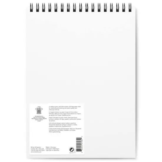 Winsor & Newton&trade; Drawing 70lb. Smooth Grain Wire-Bound Paper Pad {3}