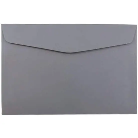 JAM Paper 6" x 9" Dark Gray Booklet Premium Envelopes, 25ct. {1}
