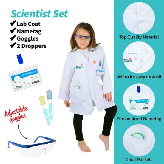 Bintiva Scienctist Explorer Gardening Dress Up & Drama Play Trunk Set {9}