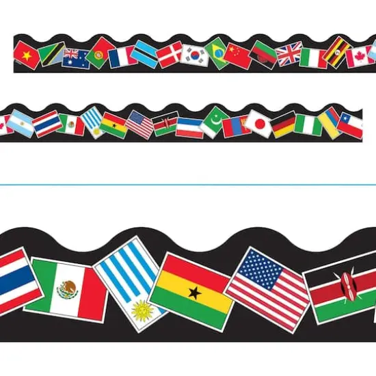 Trend Enterprises&reg; Terrific Trimmers&reg; World Flags Borders, 234ft. {3}