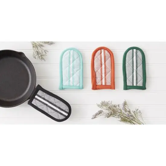 DII&reg; Chef Stripe Pan Handles, 3ct. Dark Green {7}
