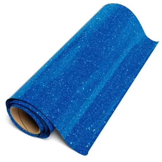 Siser&reg; Glitter Heat Transfer Vinyl, 5yd. Blue {1}