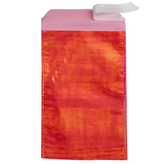 JAM Paper 5.25" x 8" Open End Foil Envelopes, 25ct. Red Iridescent {4}