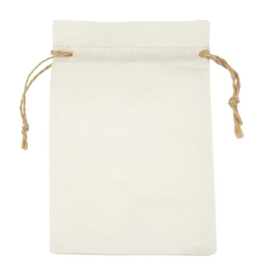 5.5" Jewelry Packaging Muslin Bags by Bead Landing&trade;, 5ct. White {1}