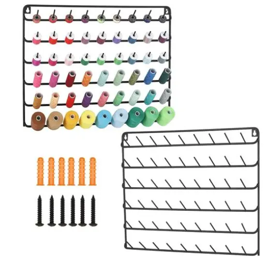 NEX&trade; Black 54-Spool Metal Thread Rack, 2ct. {1}