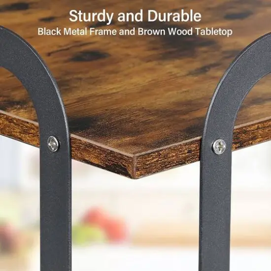 NEX&trade; Brown 2-Tier Freestanding Shelves {4}