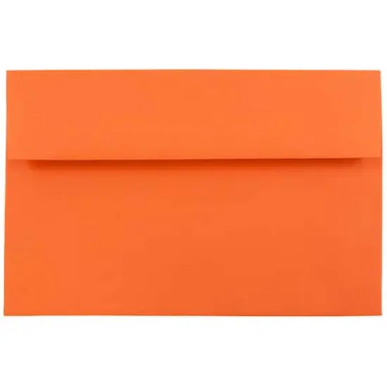 JAM Paper A8 Colored Invitation Envelopes, 50ct. Orange {1}