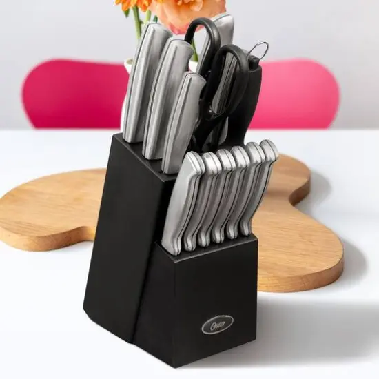Oster Baldwyn 14-Piece Stainless Steel Cutlery Block Set {6}