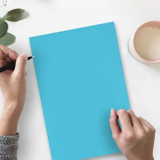 JAM Paper Bright Hue 8.5" x 14" 24lb. Recycled Colored Legal Paper, 100 Sheets Blue {5}