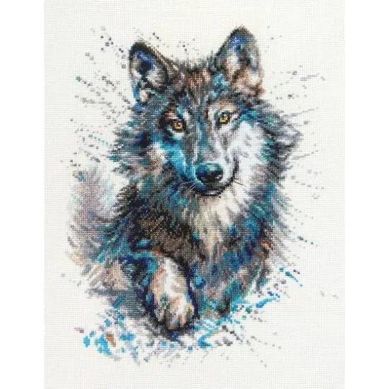 RTO Snow Spashes Wolf Cross Stitch Kit {1}