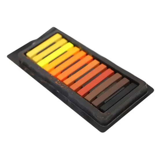 Pro Art&reg; Earth Tones 12 Color Square Artist Pastels {3}