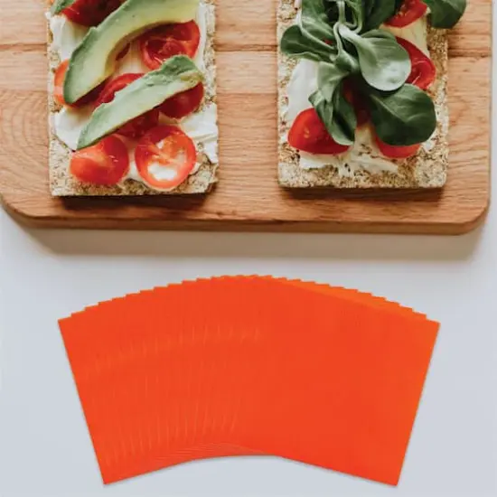 JAM Paper Medium Lunch Napkins, 100ct. Orange {3}