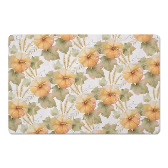 Watercolor Pumpkins Floor Mat {1}