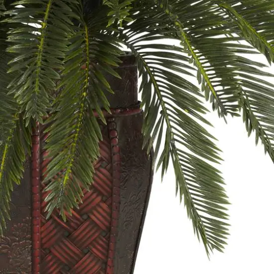 19" Double Cycas with Vase {4}