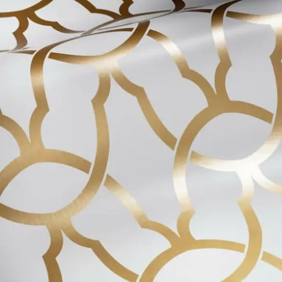 RoomMates Trellis Peel & Stick Wallpaper Gold {6}