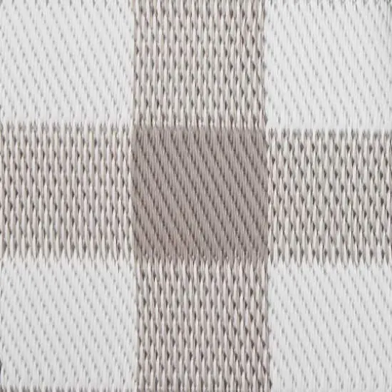 DII&reg; Buffalo Check Outdoor Rug, 4ft. x 6ft. Stone/White {5}