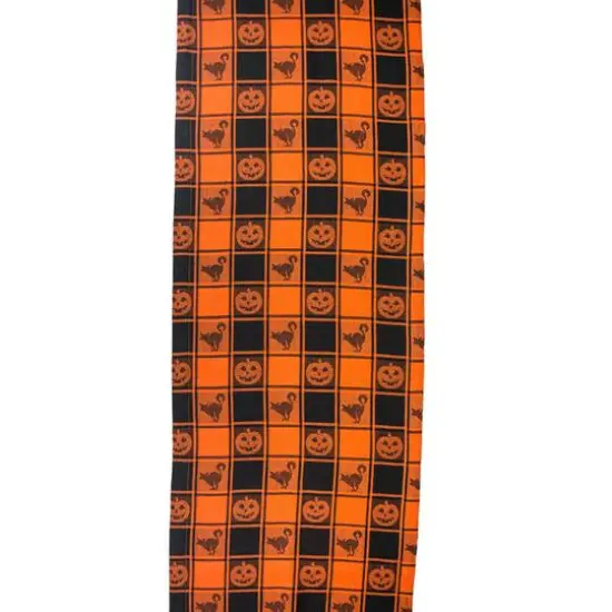 DII&reg; 72" Halloween Woven Check Table Runner {3}
