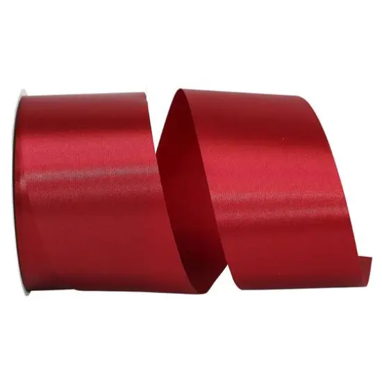JAM Paper 2.5" x 50yd. Single Face Satin Allure Ribbon Sherry {1}