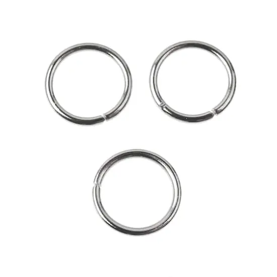 9mm Jump Rings, 90ct. by Bead Landing&trade; Stainless Steel {3}