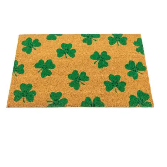St. Patrick's Day Shamrock Doormat {4}