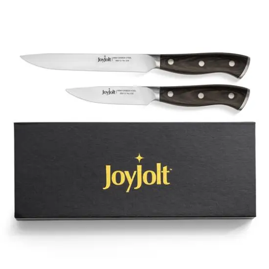 JoyJolt&reg; 2-Piece High Carbon Steel Utility Knives {8}