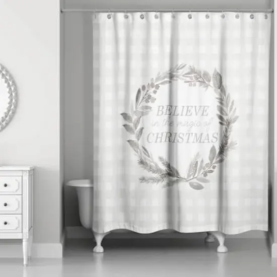 Believe in the Magic of Christmas Shower Curtain {3}