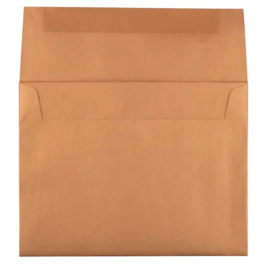 JAM Paper 4.375" x 5.75" Metallic Invitation Envelopes, 25ct. Copper Stardream {4}