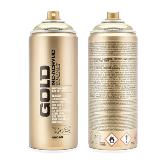 Montana&trade; Gold Acrylic Professional Spray Paint M3000 Goldchrome Effect {1}