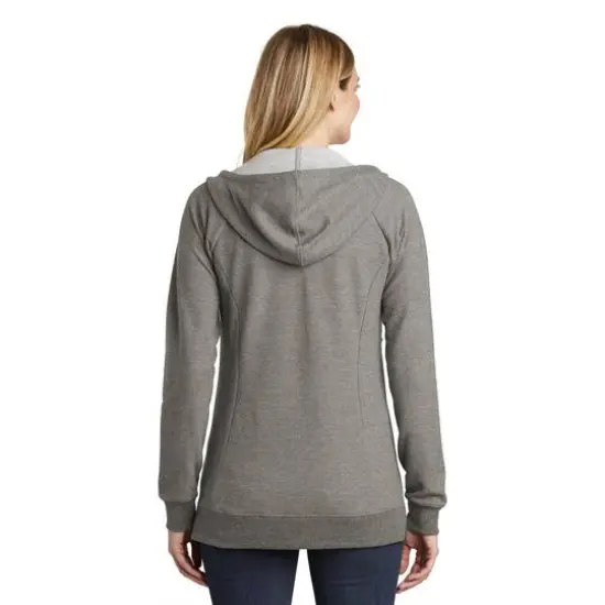 District&reg; Women's Perfect Tri French Terry Full-Zip Hoodie Gray Frost {6}