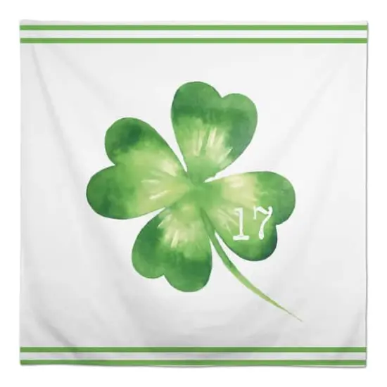 Large Four Leaf Clover Date Tablecloth 58" x 58" Tablecloth {1}