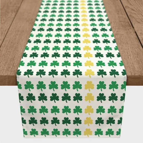 Shamrock Gold 2 16" x 90" Poly Twill Table Runner {4}