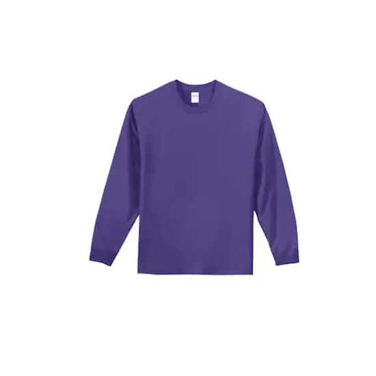 Port & Company&reg; Color Long Sleeve Essential T-Shirt Purple {1}