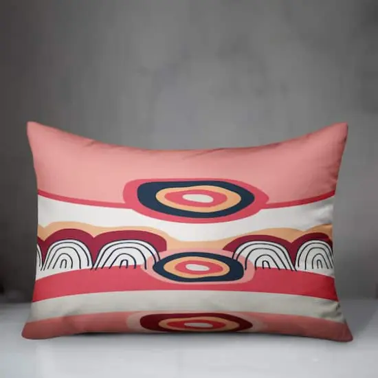 Funky Wave Pattern Throw Pillow {4}