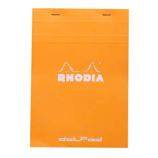 Rhodia&reg; Orange dotPad Grid Pad, 6" x 8.25" {1}