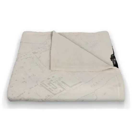 Parisian Red Bike 50" x 60" Coral Fleece Blanket {3}