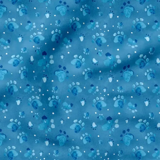 Fabric Editions Blue Good Boy Cotton Fabric {5}